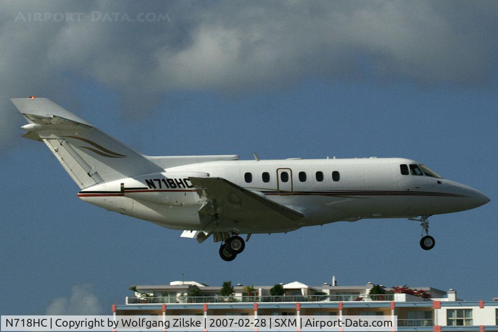N718HC, 1985 British Aerospace BAe.125 Series 800A C/N 258040, visitor