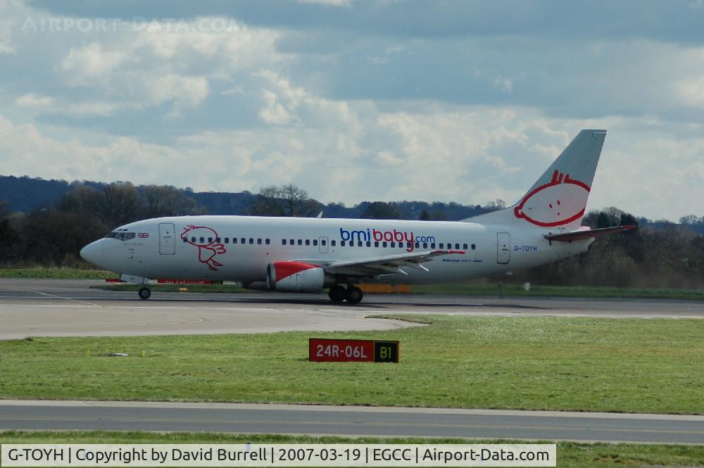 G-TOYH, 1998 Boeing 737-36N C/N 28570, BMI baby - Landing