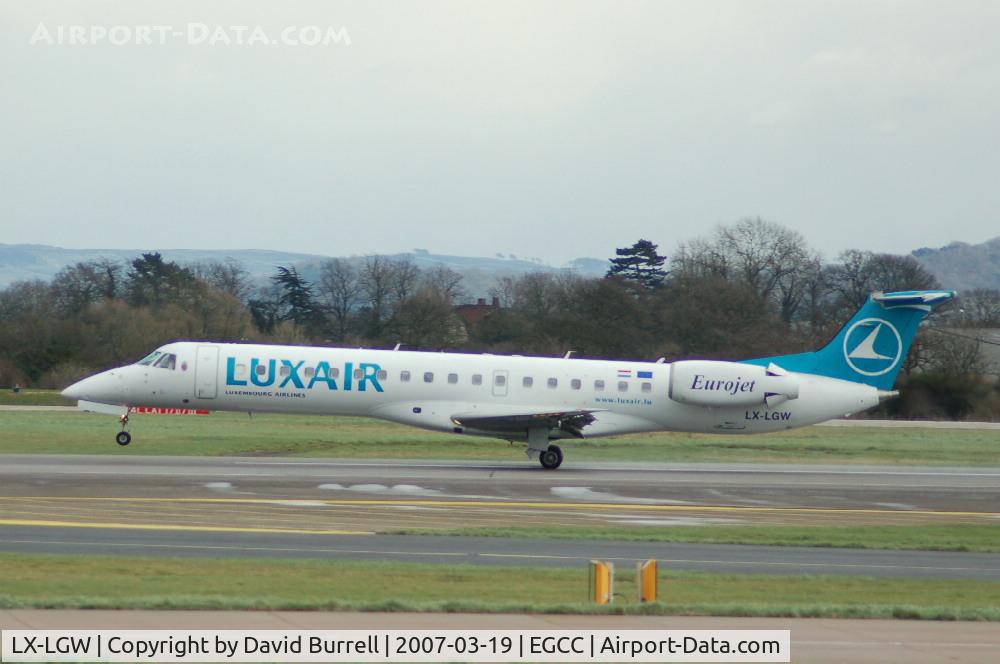 LX-LGW, 1999 Embraer EMB-145LU (ERJ-145LU) C/N 145135, Luxair - Landing