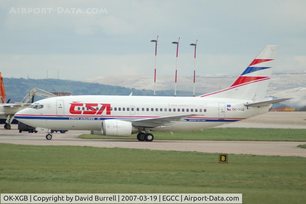 OK-XGB, 1992 Boeing 737-55S C/N 26540, Czech Airlines - Taxiing