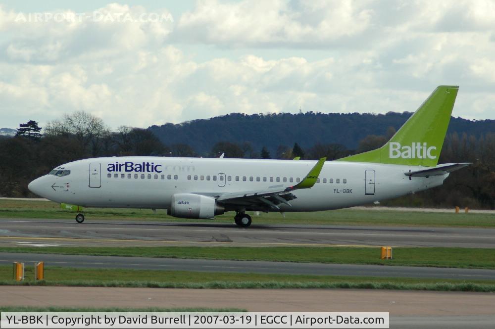 YL-BBK, 1998 Boeing 737-33V C/N 29332, Air Baltic - Landing