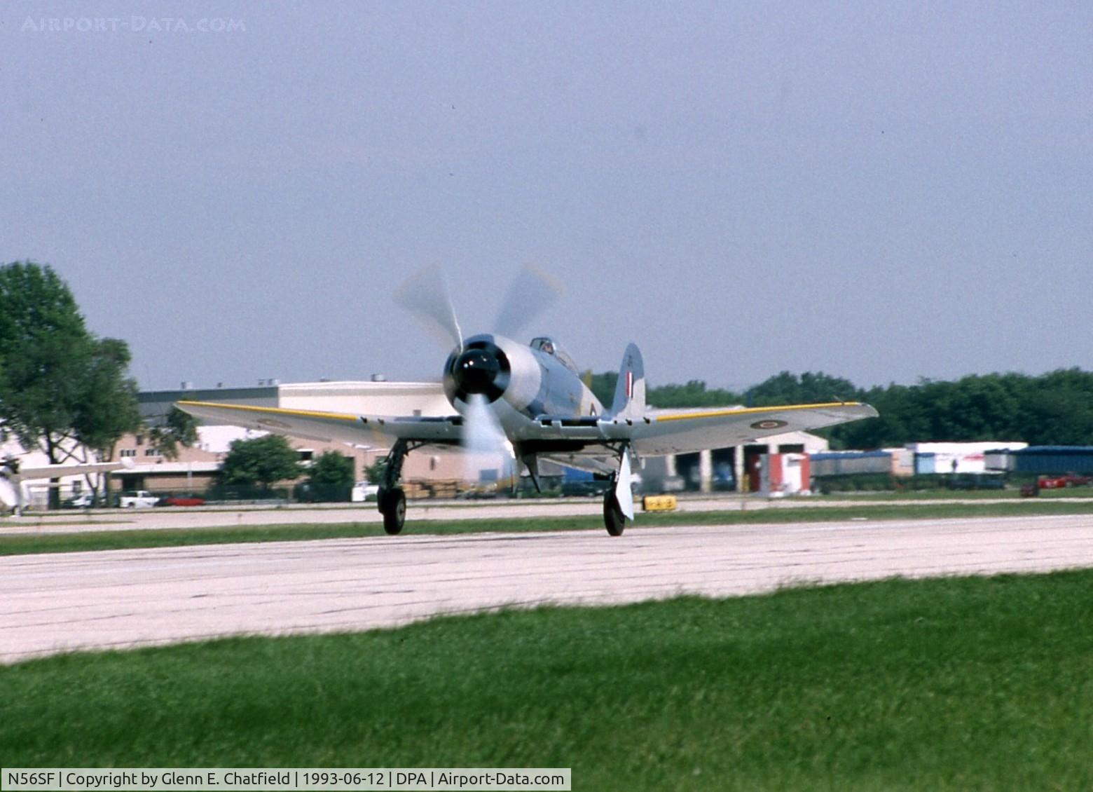 N56SF, 1949 Hawker Sea Fury FB.11 C/N 37733, Taking off Runway 33