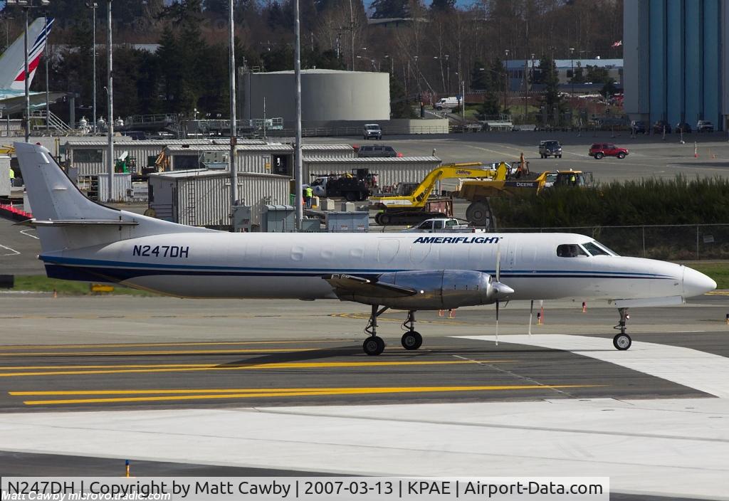 N247DH, 1985 Fairchild SA-227AT Merlin IVC C/N AT-626B, Departing Paine Field for KBFI