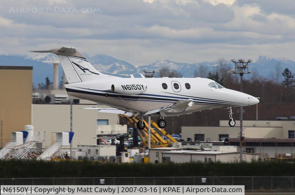 N6150Y, 2006 Raytheon Aircraft Company 390 C/N RB-150, Inbound Paine Field from KOLM