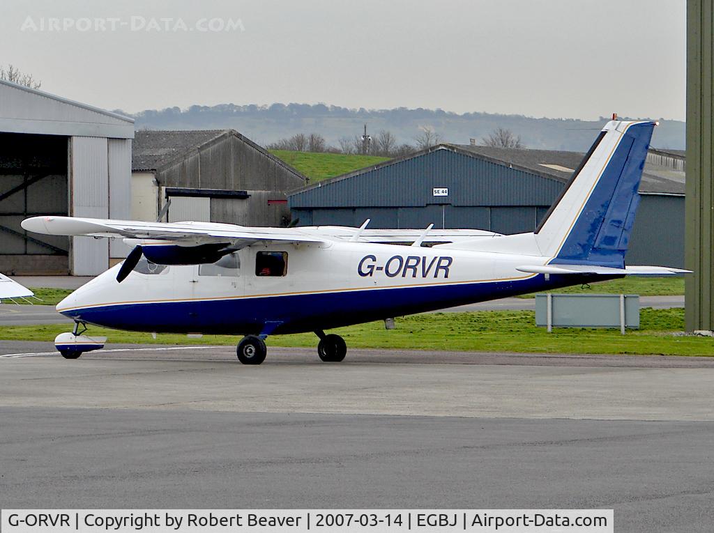 G-ORVR, 1977 Partenavia P-68B Victor C/N 115, Partenavia P68B Victor