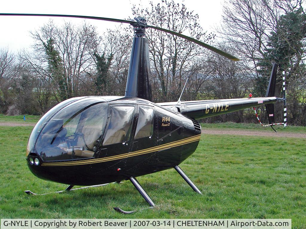 G-NYLE, 2006 Robinson R44 II C/N 11407, Robinson R44 Raven II(Cheltenham Race Course)