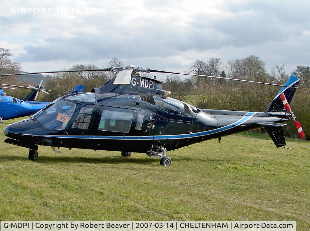 G-MDPI, 1987 Agusta A-109A-2 C/N 7393, Agusta A109A II(Cheltenham Race Course)