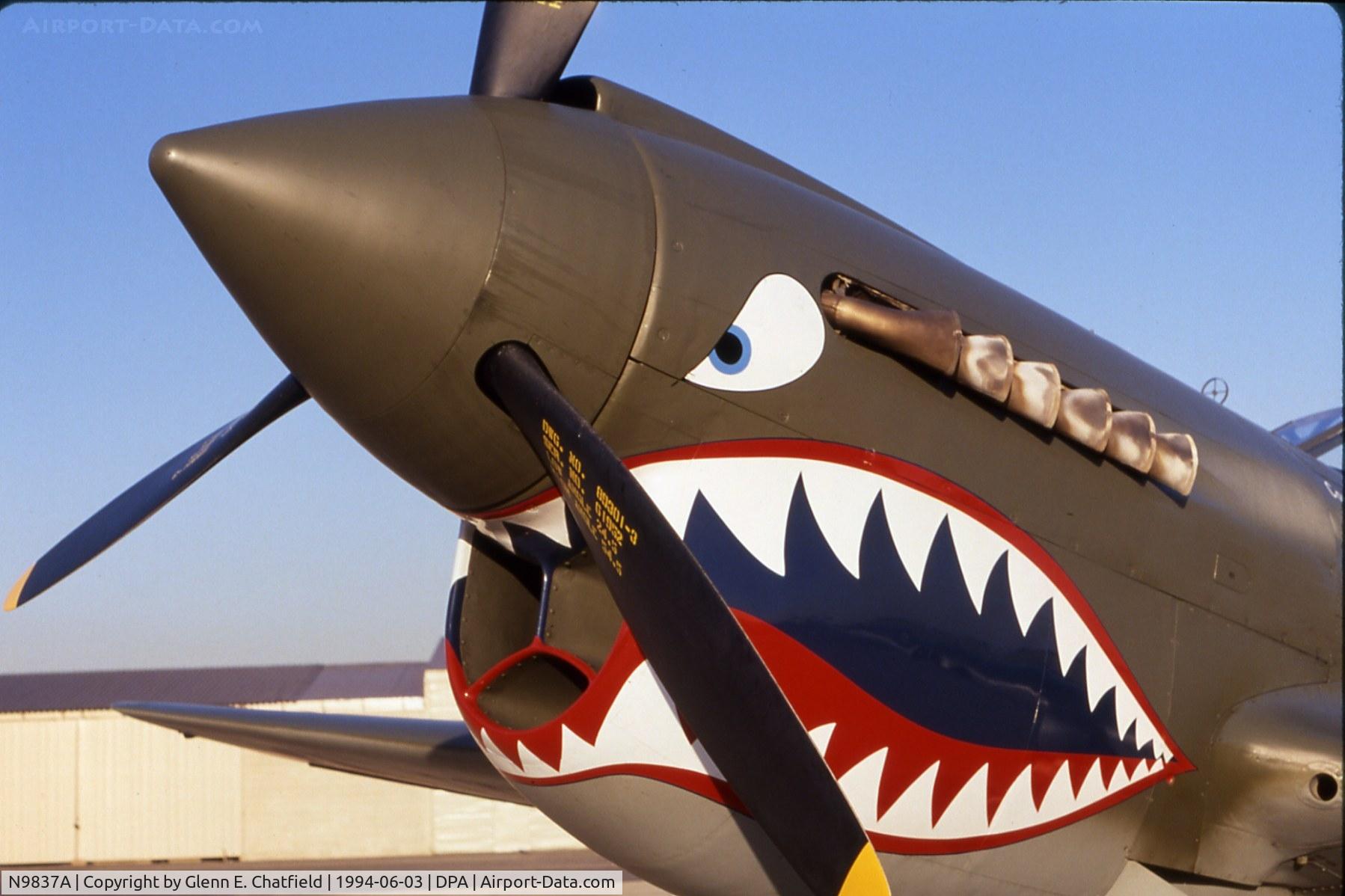 N9837A, 1944 Curtiss P-40N Warhawk C/N 33108, Shortly after restoration