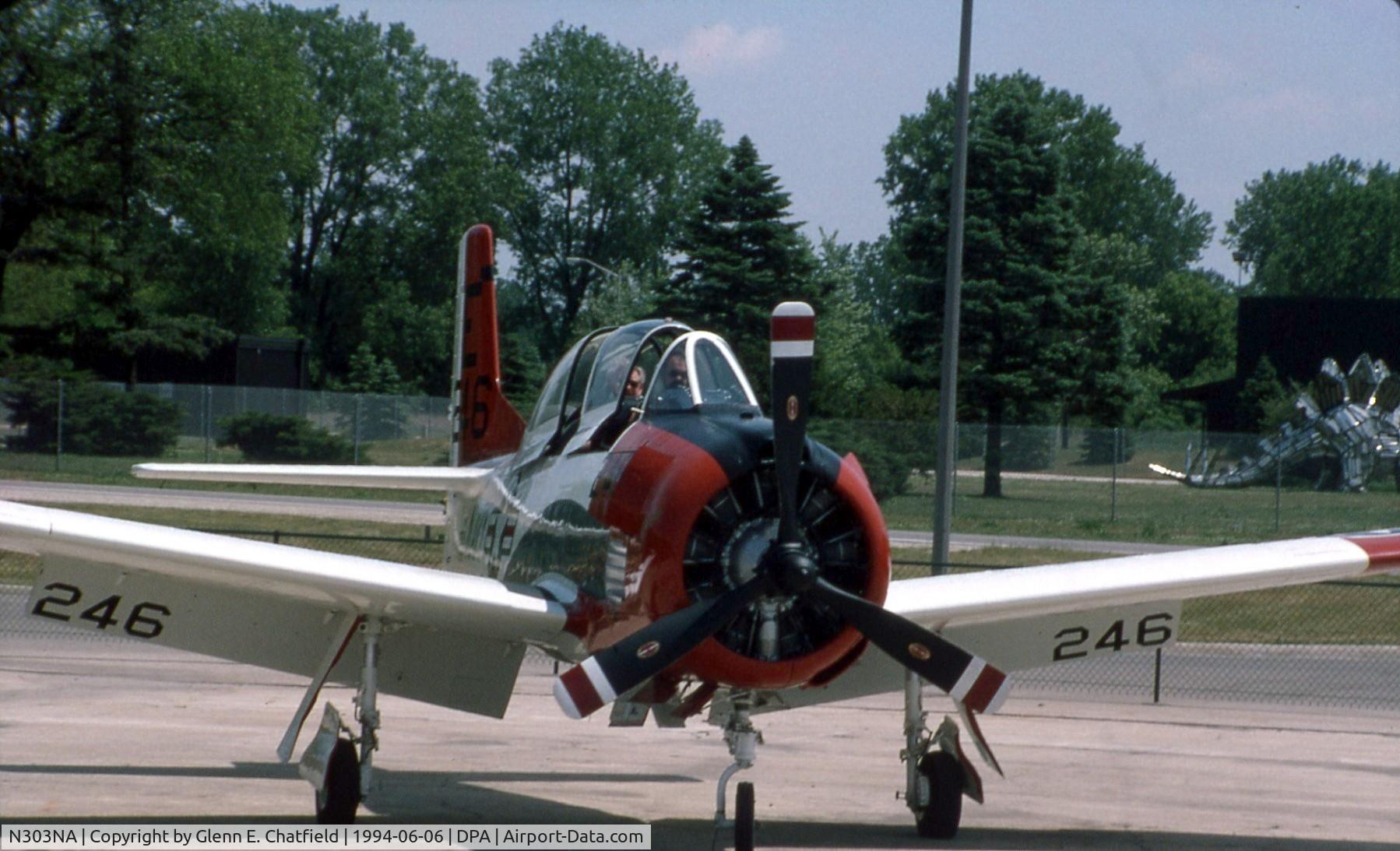 N303NA, 1954 North American T-28B C/N 137808, Shot from the turret position of a TBM, going for D-Day flight