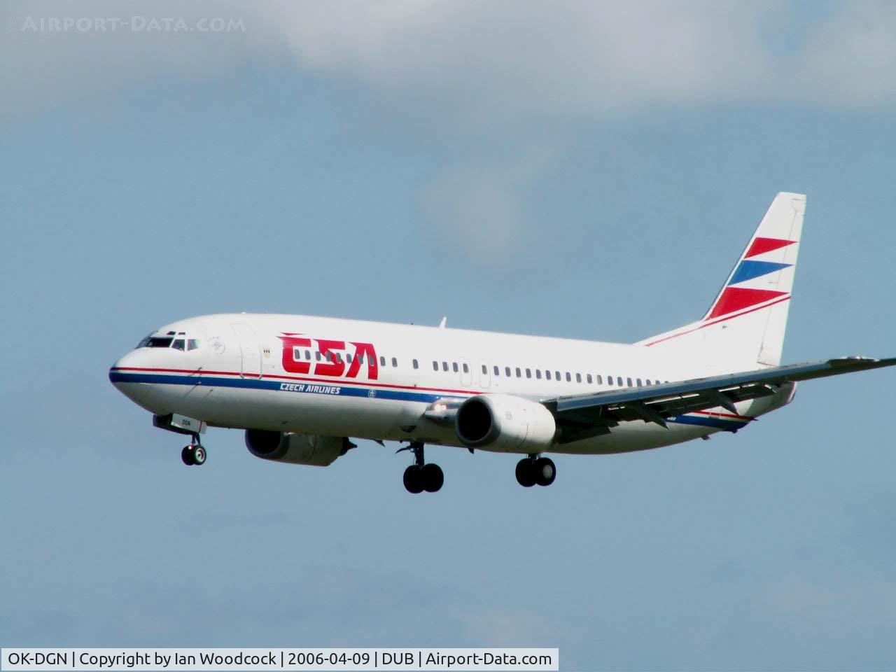 OK-DGN, Boeing 737-45S C/N 28474, B737-45S/CSA Czech Airlines/Dublin