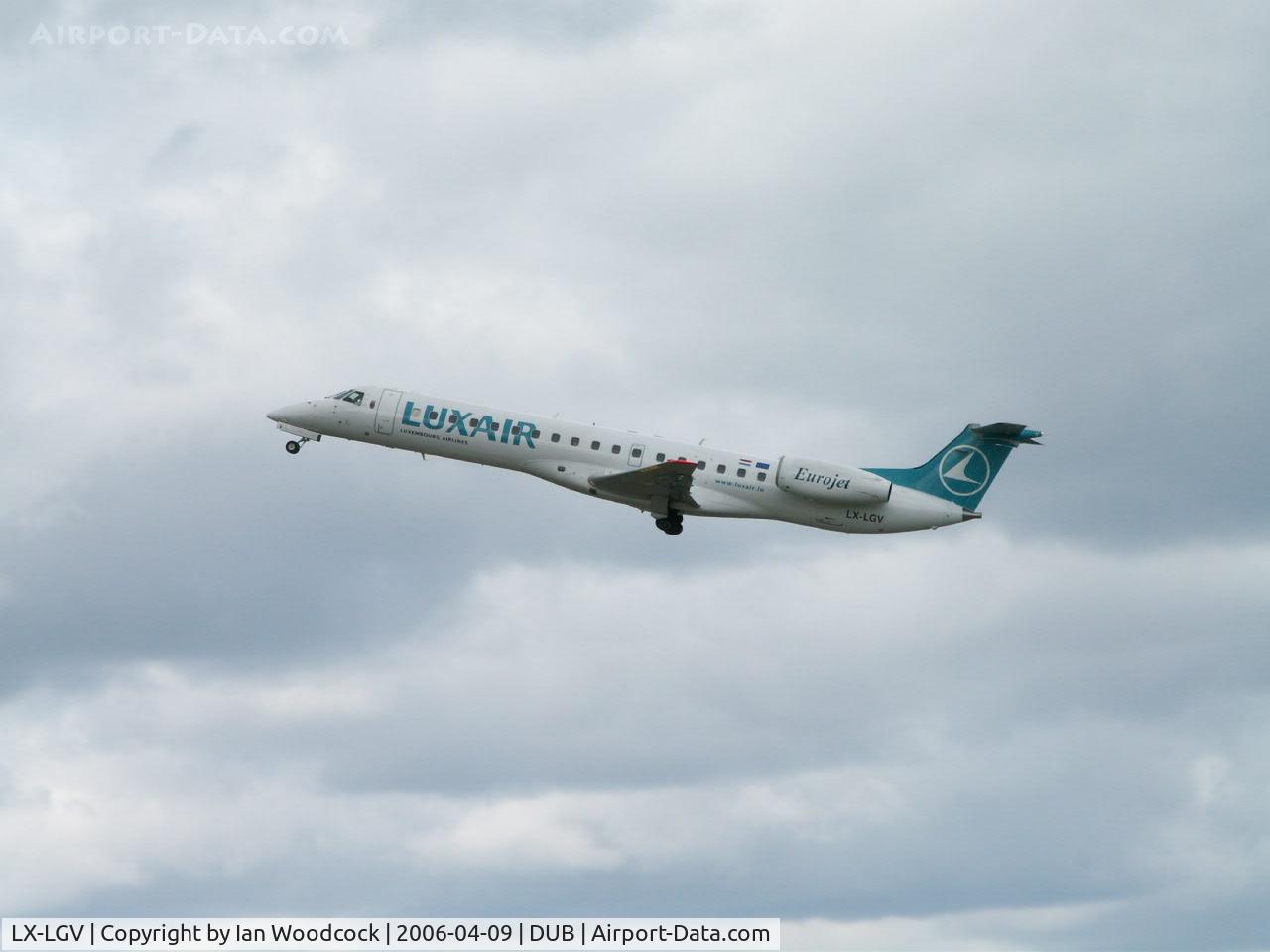 LX-LGV, 1999 Embraer EMB-145LU (ERJ-145LU) C/N 145129, ERJ-145 LU/Luxair/Dublin