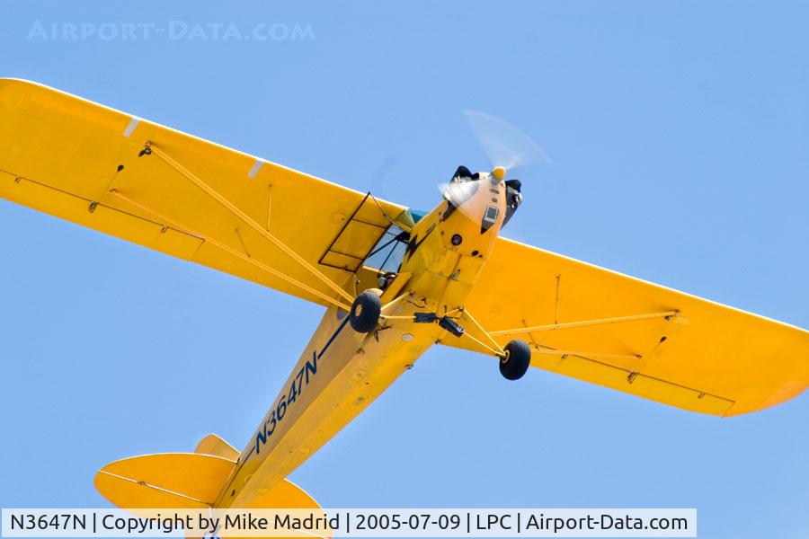 N3647N, 1947 Piper J3C-65 Cub C/N 22906, Cub Fly In Lompoc Calif 2005
