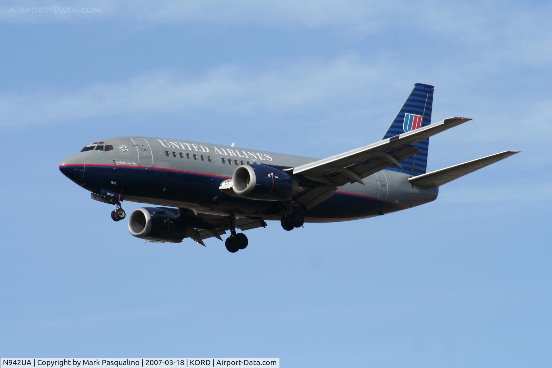 N942UA, 1992 Boeing 737-522 C/N 26679, Boeing 737-500