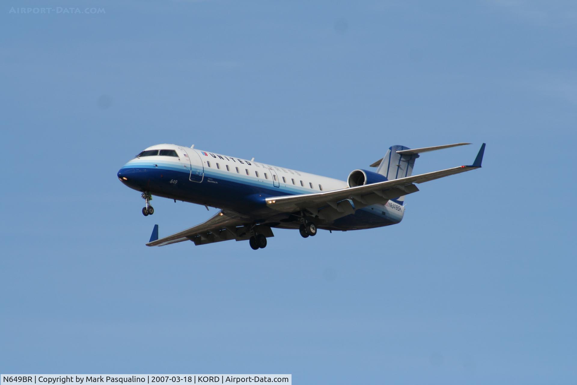 N649BR, 2000 Bombardier CRJ-200ER (CL-600-2B19) C/N 7414, CL-600-2B19
