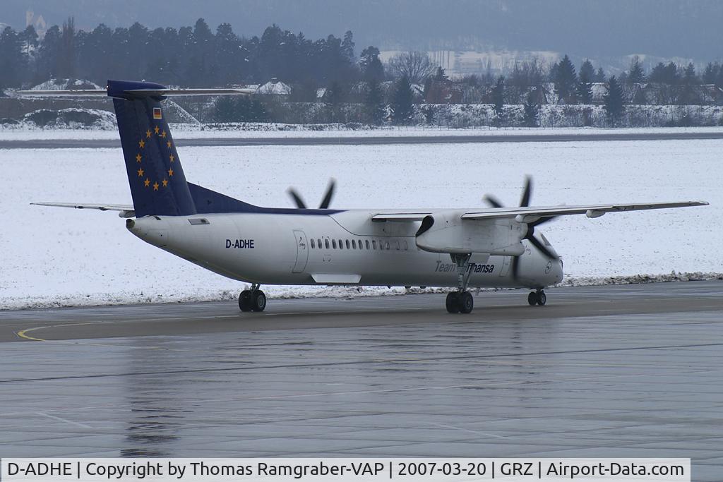 D-ADHE, 2002 De Havilland Canada DHC-8-402Q Dash 8 C/N 4066, Augsburg Airways Dash 8-400