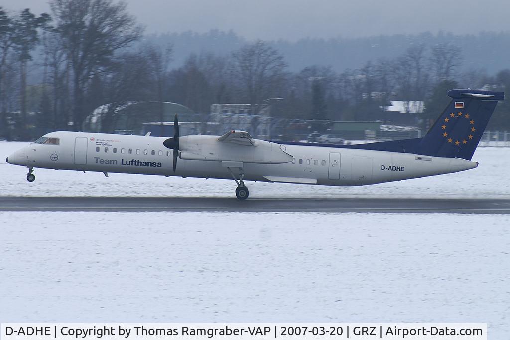 D-ADHE, 2002 De Havilland Canada DHC-8-402Q Dash 8 C/N 4066, Augsburg Airways Dash 8-400