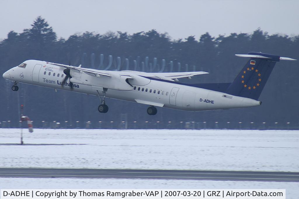 D-ADHE, 2002 De Havilland Canada DHC-8-402Q Dash 8 C/N 4066, Augsburg Airways Dash 8-400