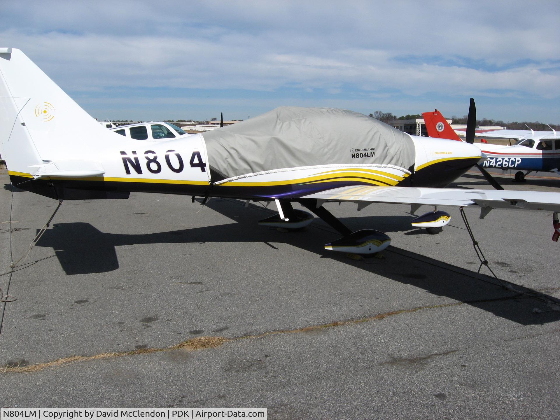 N804LM, 2007 Columbia Aircraft Mfg LC41-550FG C/N 41718, Columbia 400 resting @ PDK