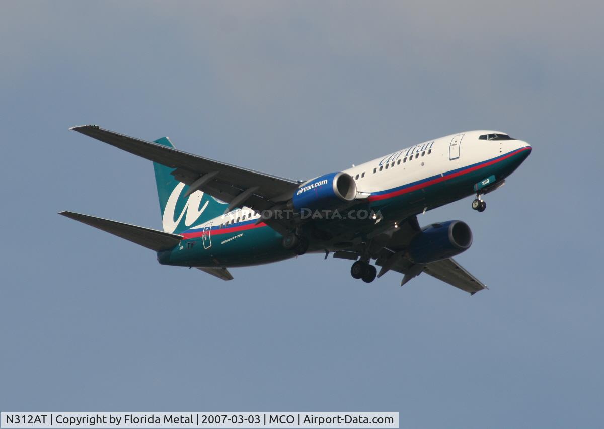 N312AT, 2006 Boeing 737-7BD C/N 35110, Air Tran
