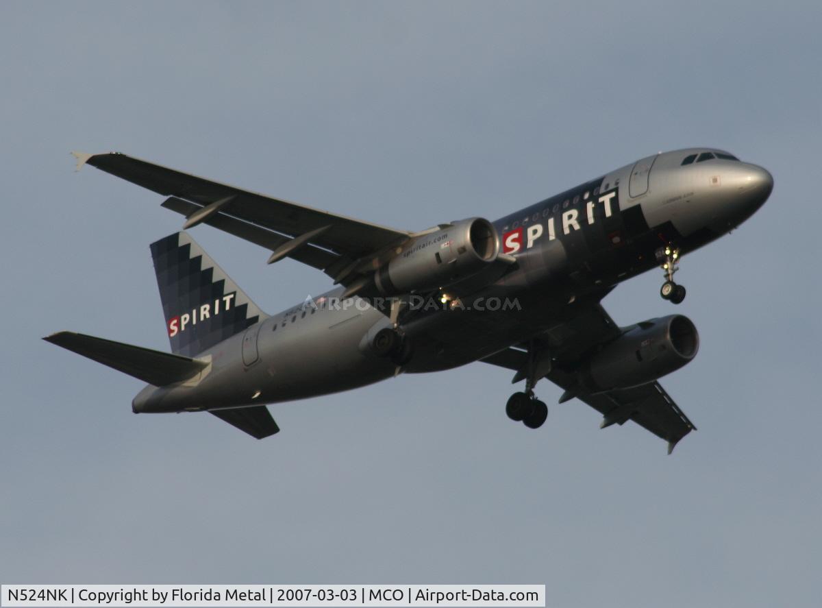 N524NK, 2006 Airbus A319-132 C/N 2929, Spirit