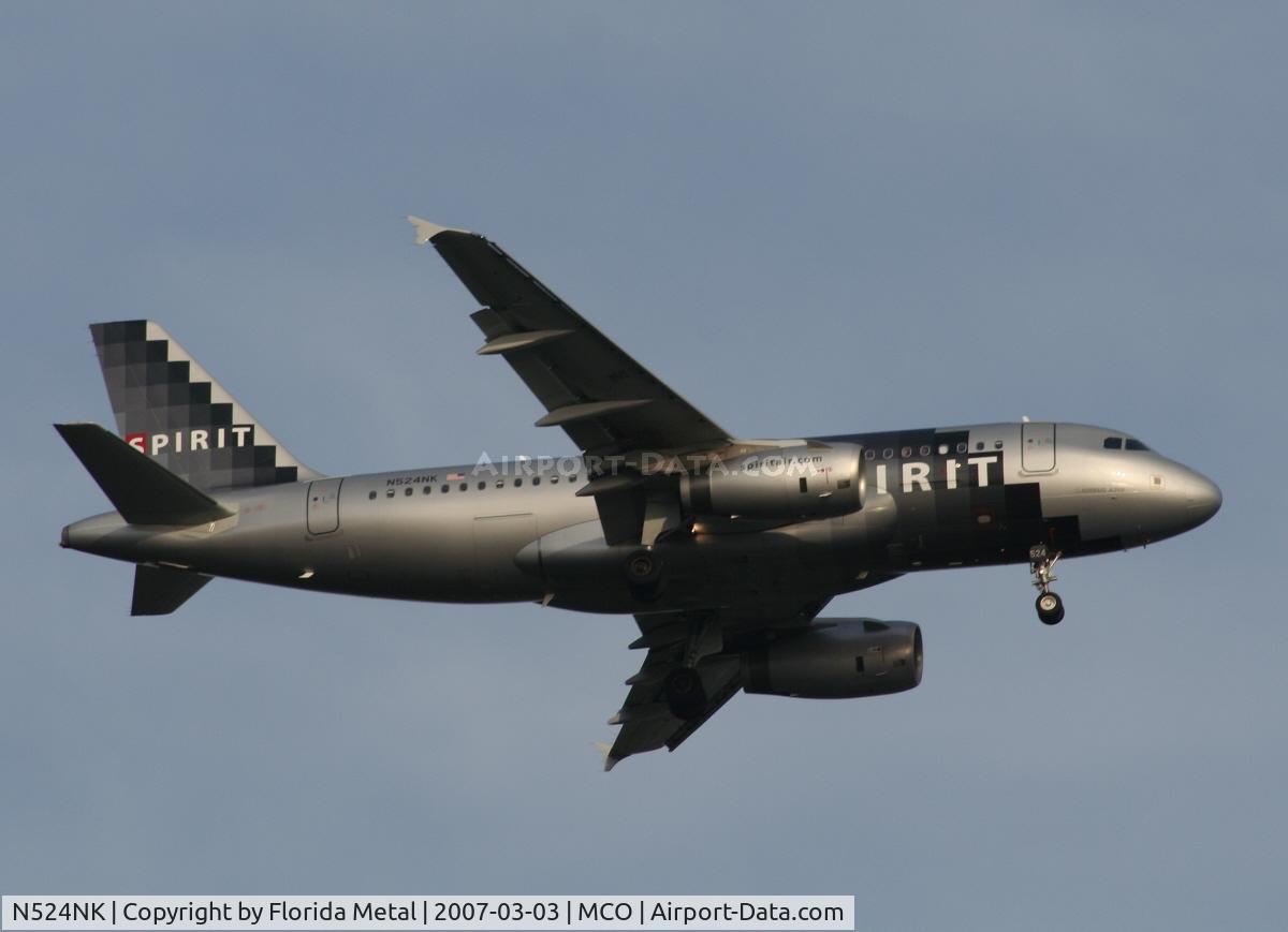 N524NK, 2006 Airbus A319-132 C/N 2929, Spirit