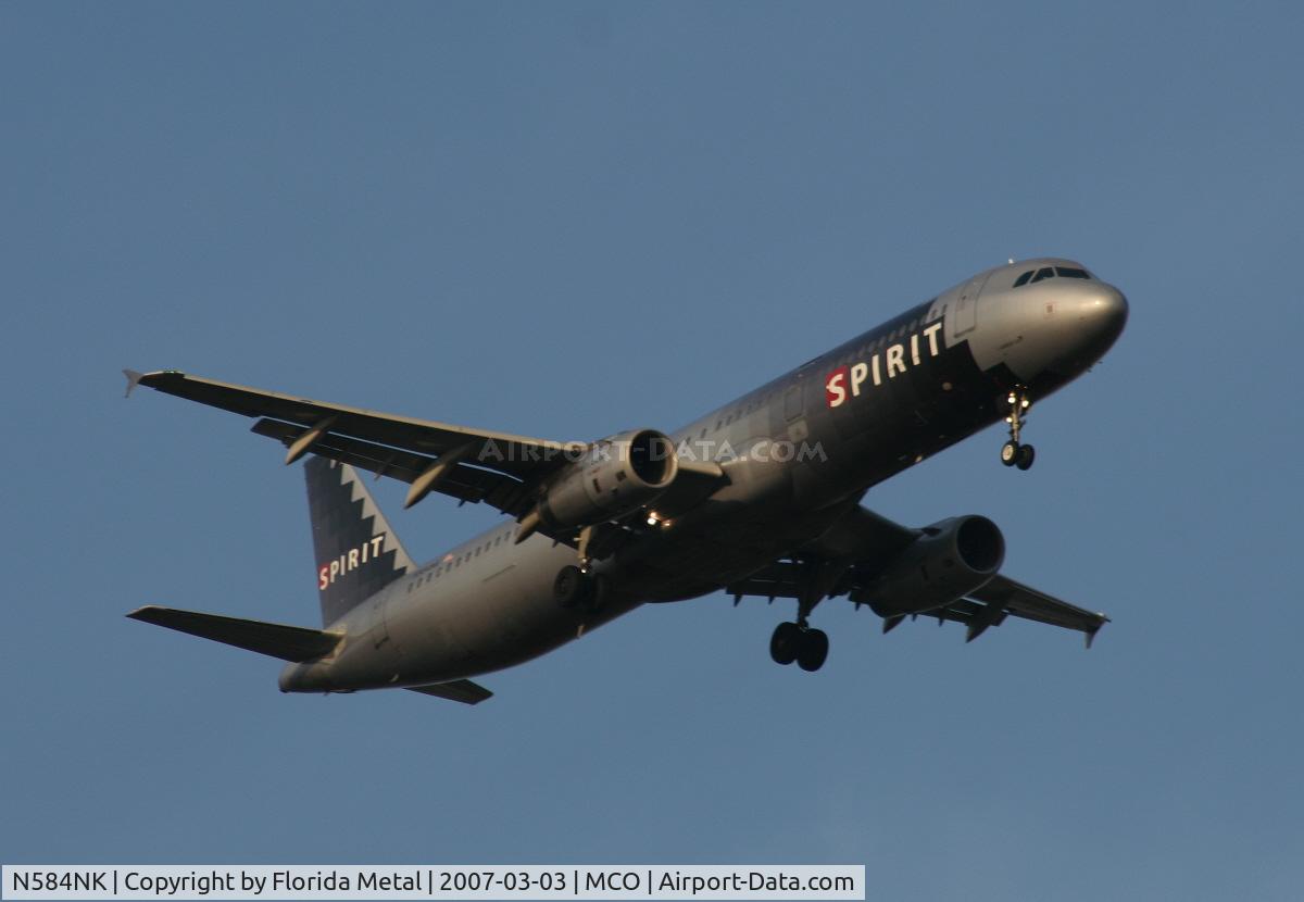 N584NK, 2001 Airbus A321-231 C/N 1408, Spirit