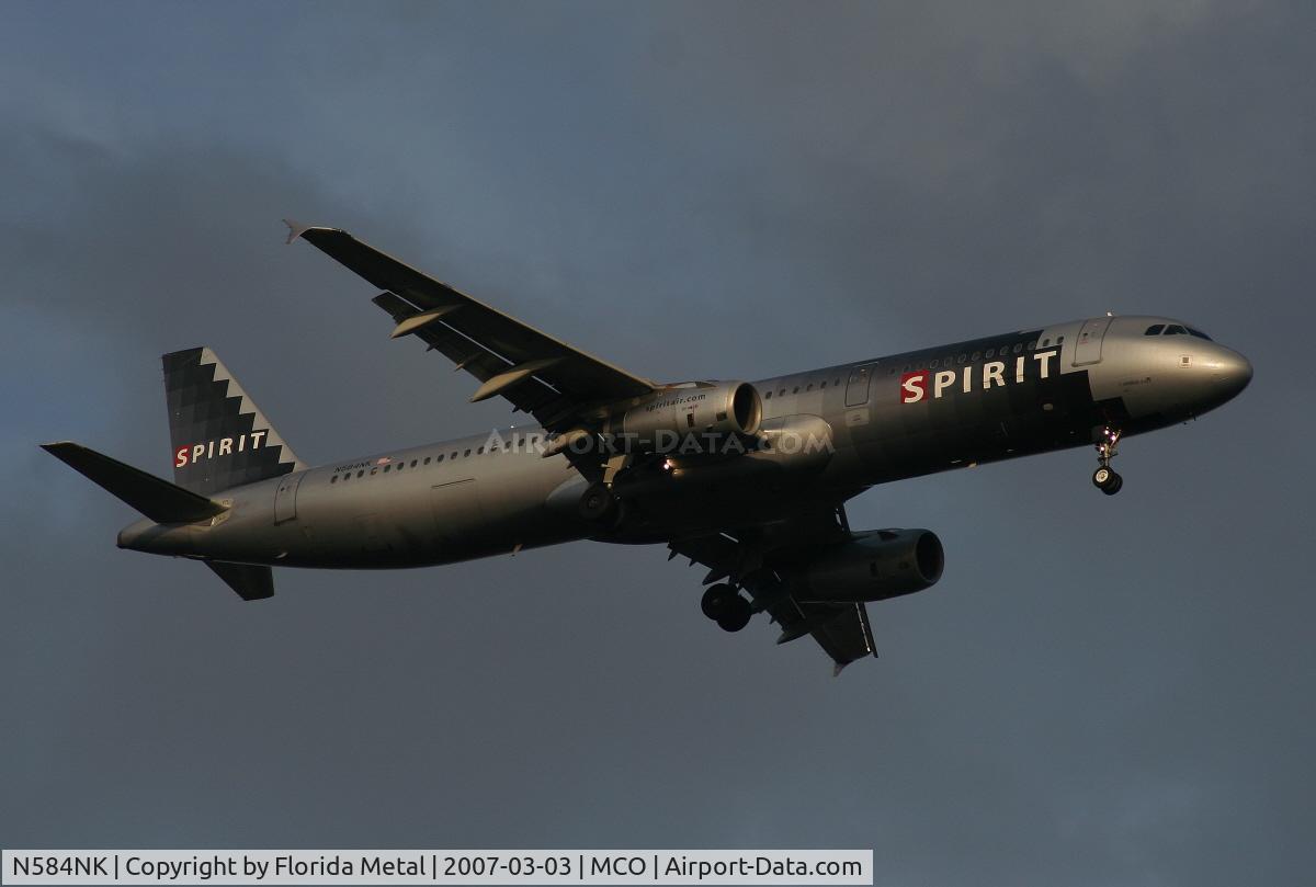 N584NK, 2001 Airbus A321-231 C/N 1408, Spirit