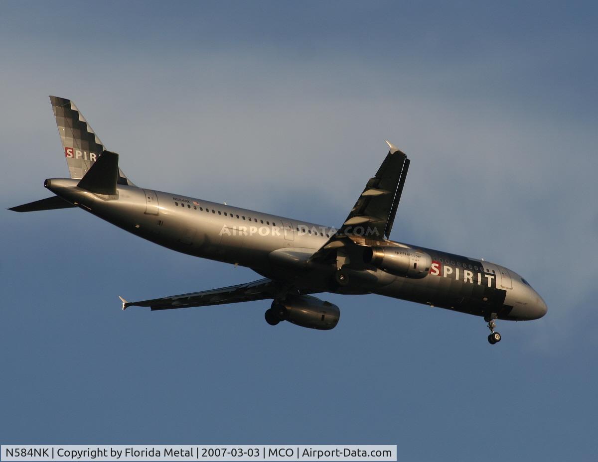 N584NK, 2001 Airbus A321-231 C/N 1408, Spirit
