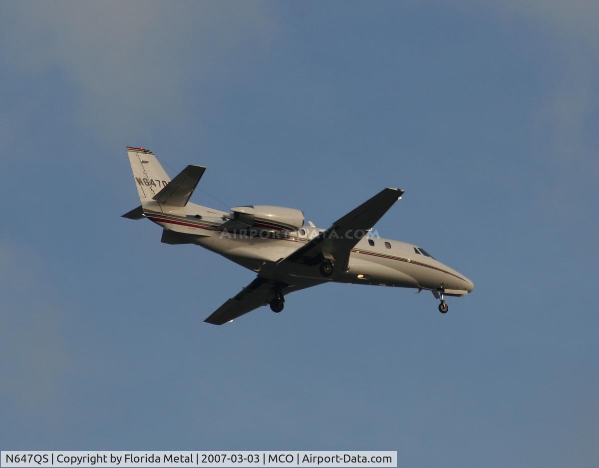 N647QS, 2005 Cessna 560XL Citation XLS C/N 560-5547, Net Jets