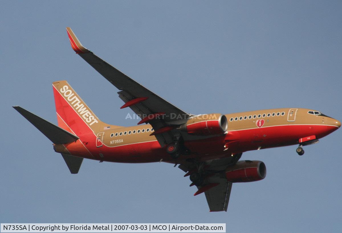 N735SA, 1999 Boeing 737-7H4 C/N 27867, Southwest