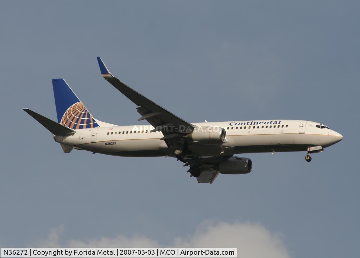 N36272, 2001 Boeing 737-824 C/N 31590, Continental