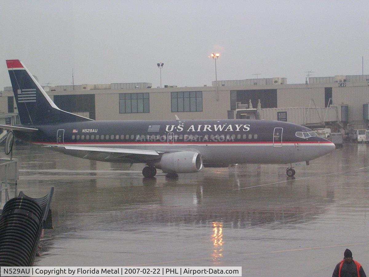 N529AU, 1989 Boeing 737-3B7 C/N 24411, US Airways