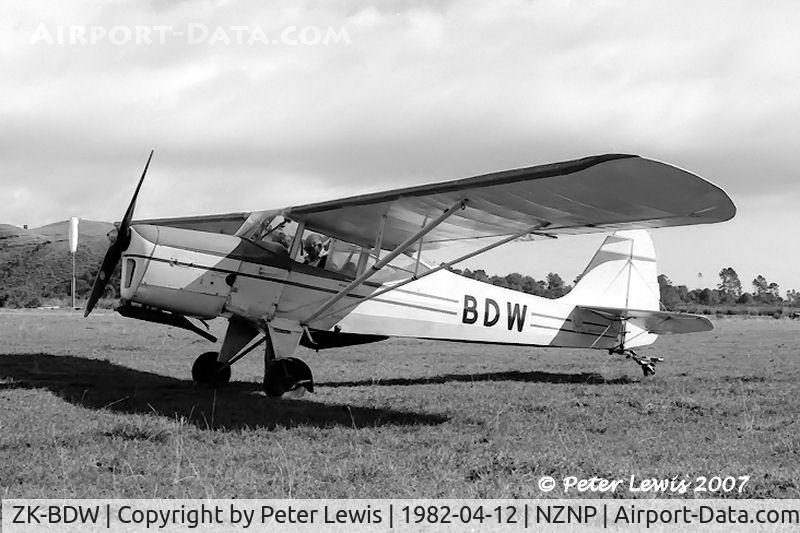 ZK-BDW, Auster J-5A Cropmaster C/N 3000, Auster J5A Aiglet