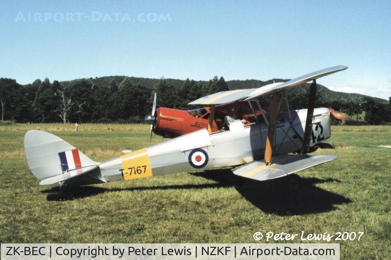 ZK-BEC, De Havilland DH-82A Tiger Moth II C/N 83626, DH82A ZK-BEC flys in its RAF colours