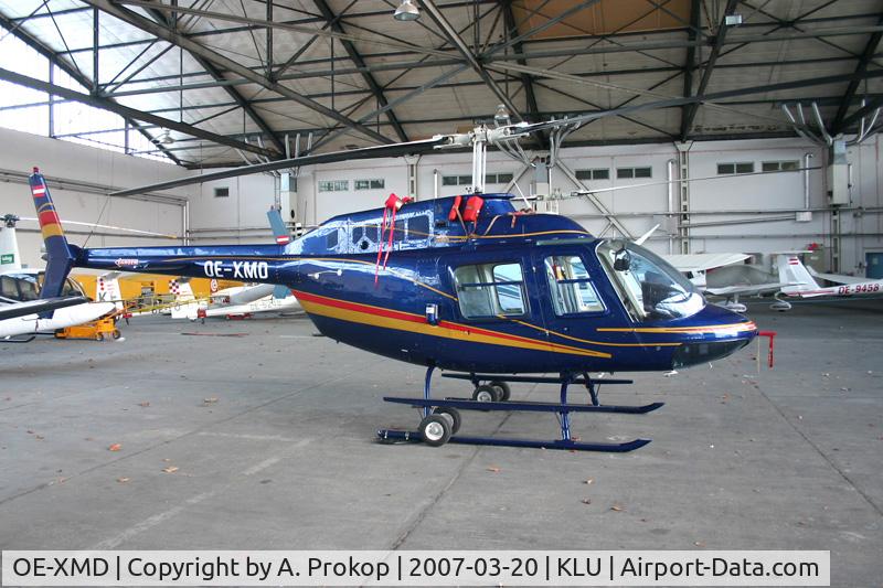 OE-XMD, 1992 Bell 206B JetRanger III C/N 2967, Klagenfurt is the new homebase of this helicopter; former D-HIEV