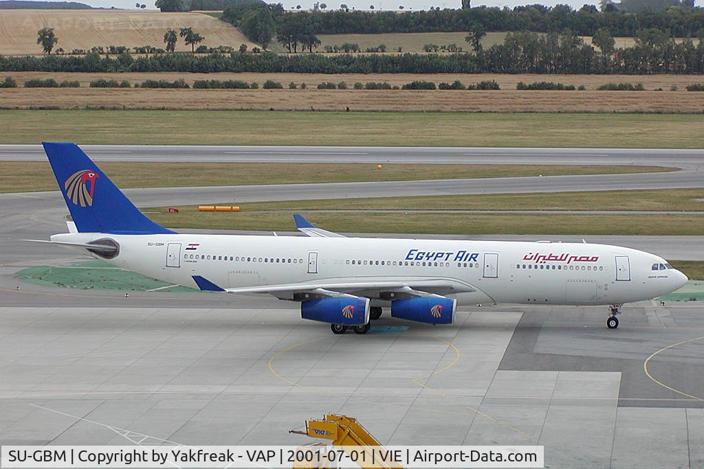 SU-GBM, 1996 Airbus A340-212 C/N 156, Egypt Air Airbus A340-200