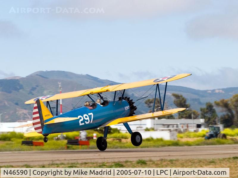 N46590, 1940 Boeing PT-13B C/N 75-297, Cub Fly In Lompoc Calif 2005