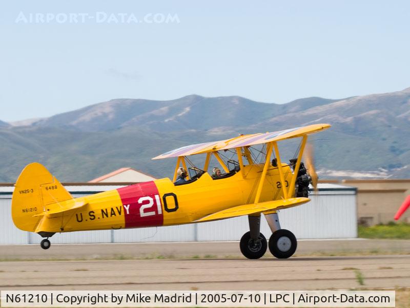 N61210, 1942 Boeing A75N1(PT17) C/N 75-6488, Cub Fly In Lompoc Calif 2005