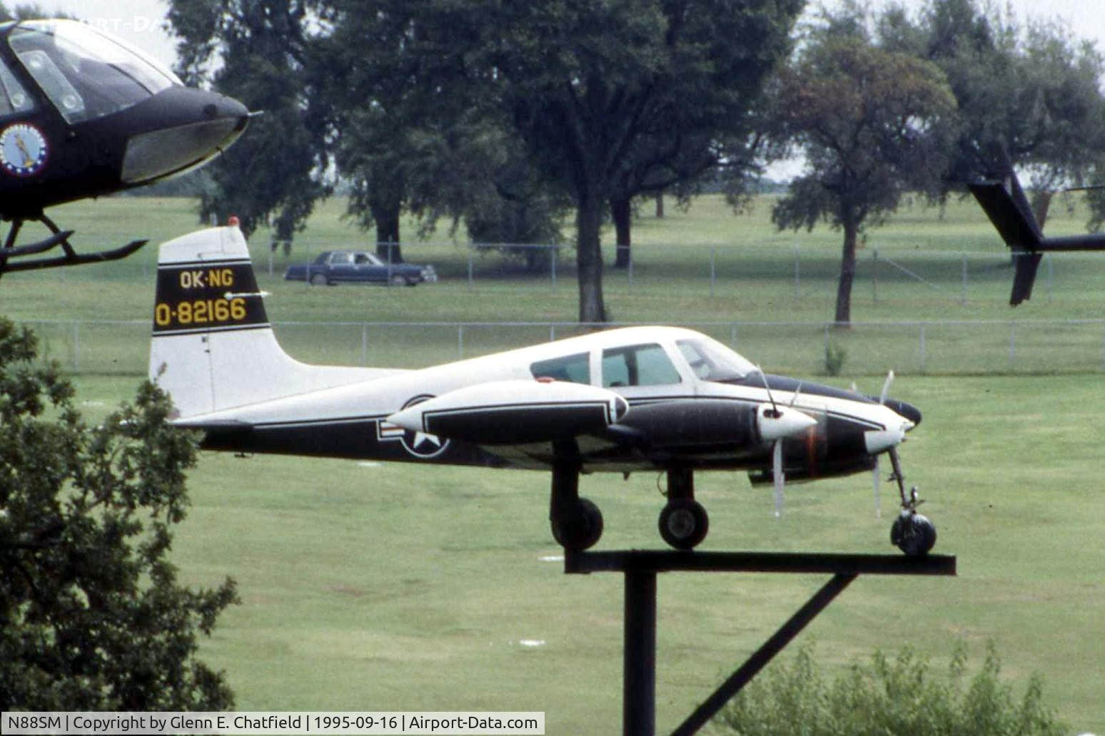 N88SM, 1958 Cessna U-3A Blue Canoe (310A) C/N 38140, U-3A 58-2166 at the 45th Inf. Div. Mus, Oklahoma City