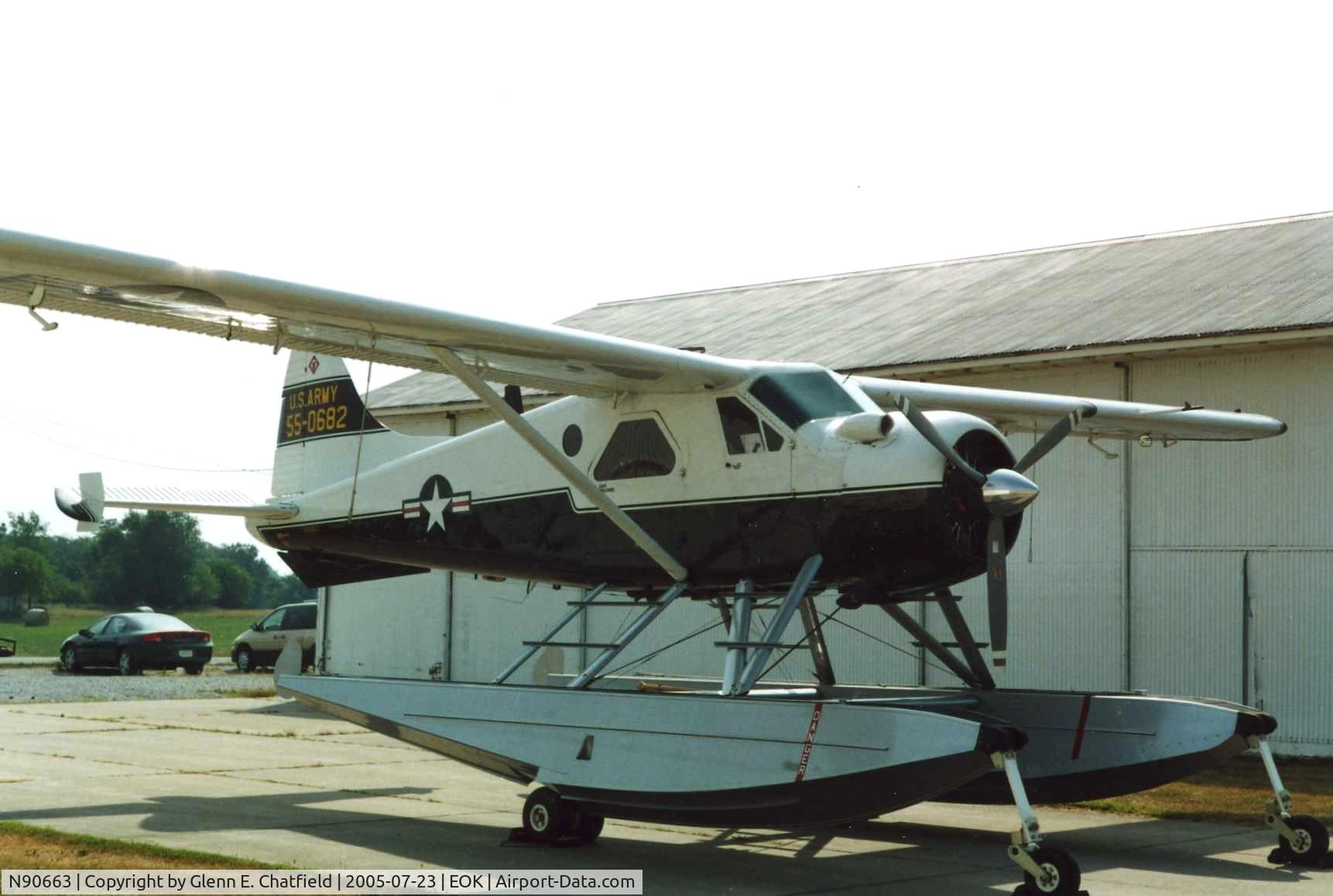 N90663, 1955 De Havilland Canada DHC-2 MK. I(L20A) C/N 899, U-6A 55-0682 at Liason Bird fly in