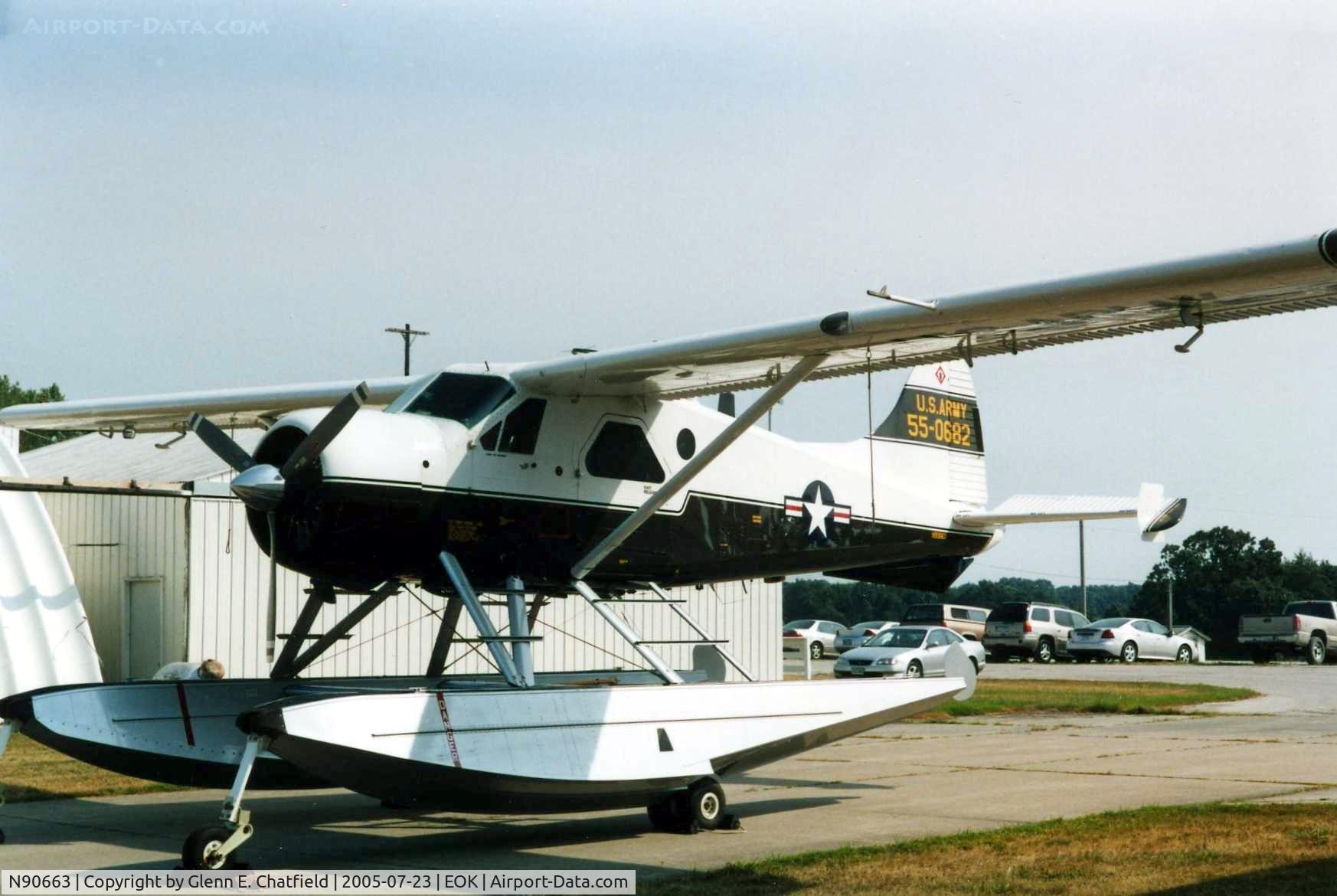 N90663, 1955 De Havilland Canada DHC-2 MK. I(L20A) C/N 899, U-6A 55-0682 at Liason Bird fly in