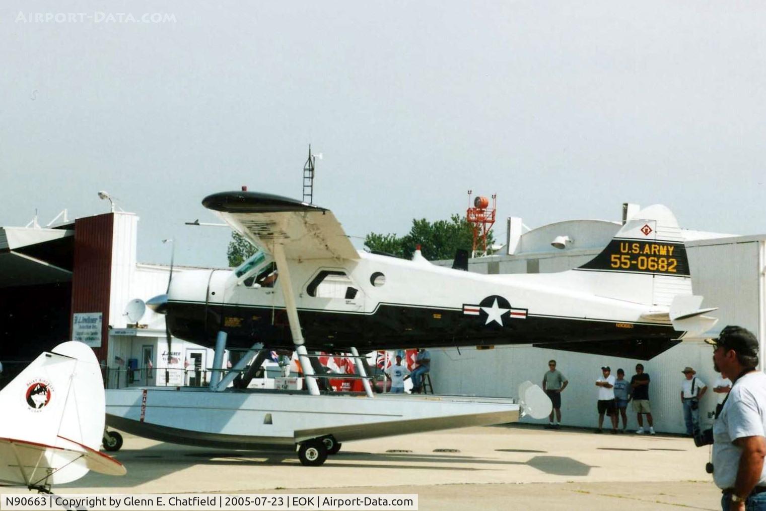 N90663, 1955 De Havilland Canada DHC-2 MK. I(L20A) C/N 899, U-6A 55-0682 at Liason Bird fly in