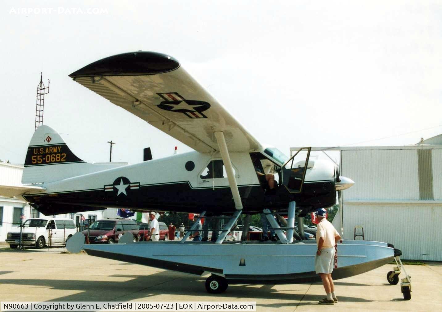N90663, 1955 De Havilland Canada DHC-2 MK. I(L20A) C/N 899, U-6A 55-0682 at Liason Bird fly in