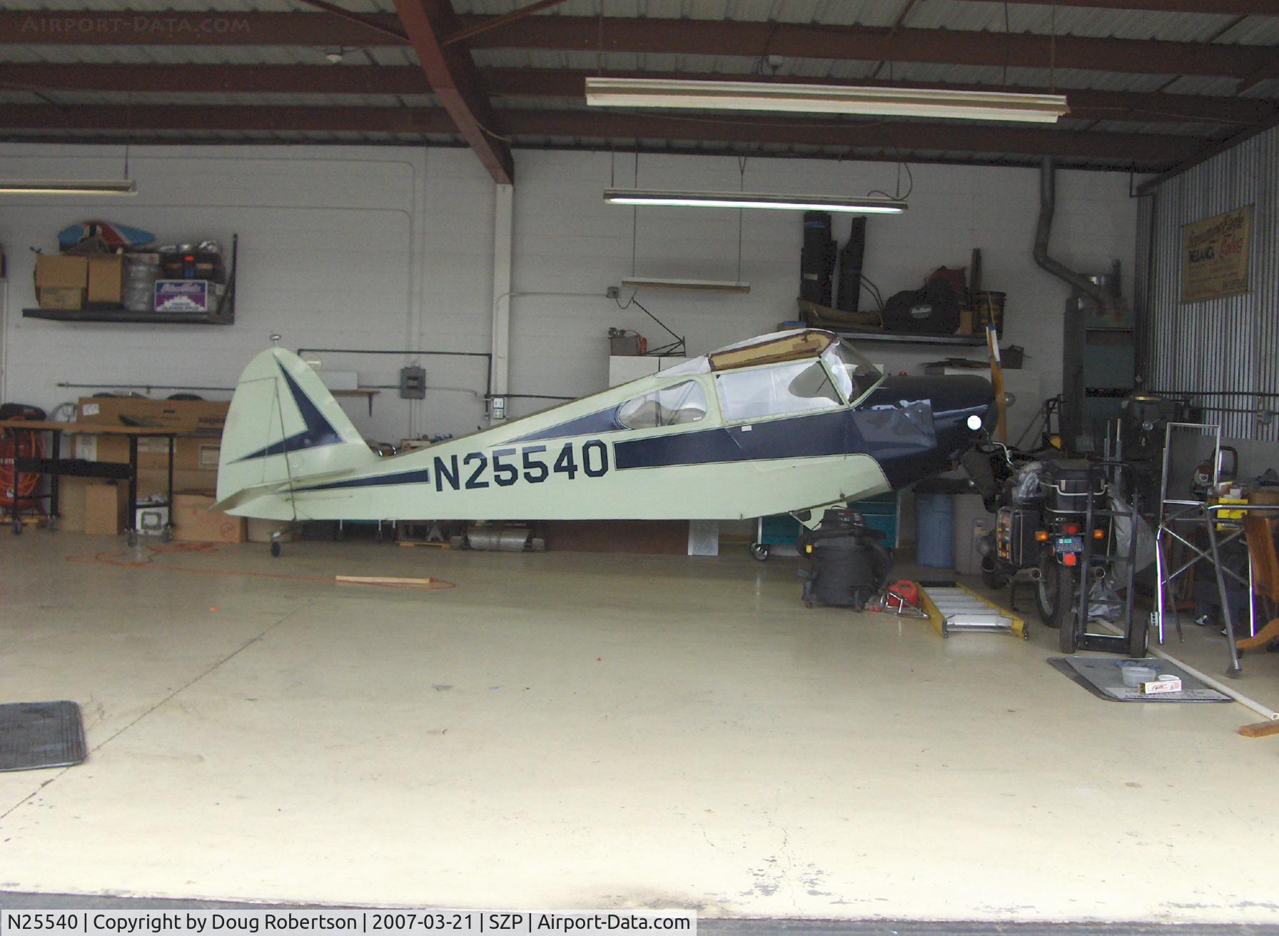 N25540, 1940 Porterfield CP-65 C/N 661, 1940 Porterfield CP-65 COLLEGIATE, Continental A&C-65 65 Hp, second longest based aircraft at SZP, Mike Dewey's first solo