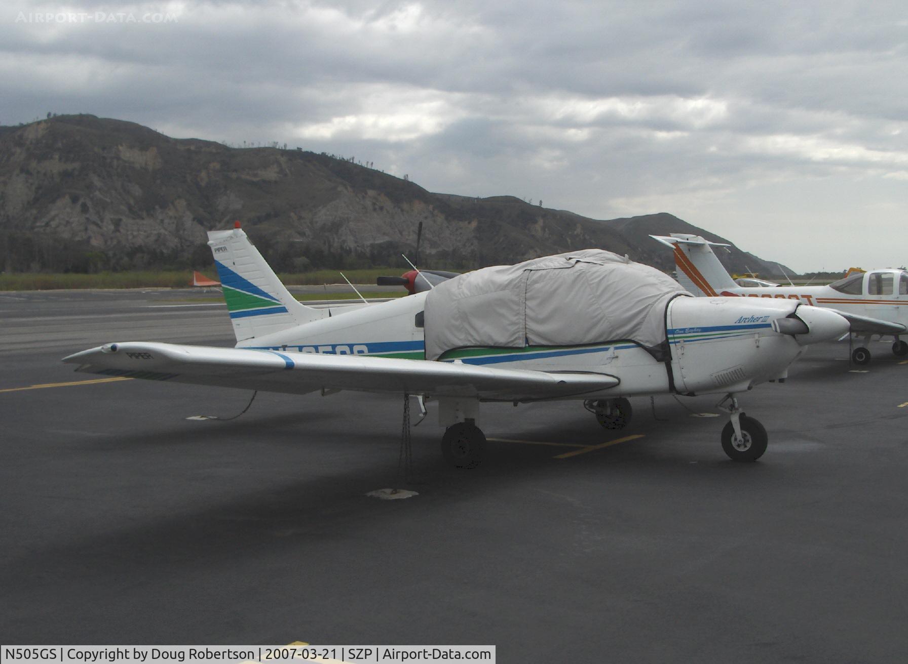 N505GS, 1977 Piper PA-28-181 C/N 28-7890275, 1977 Piper PA-28-181 ARCHER III, Lycoming O&VO-360 180 Hp