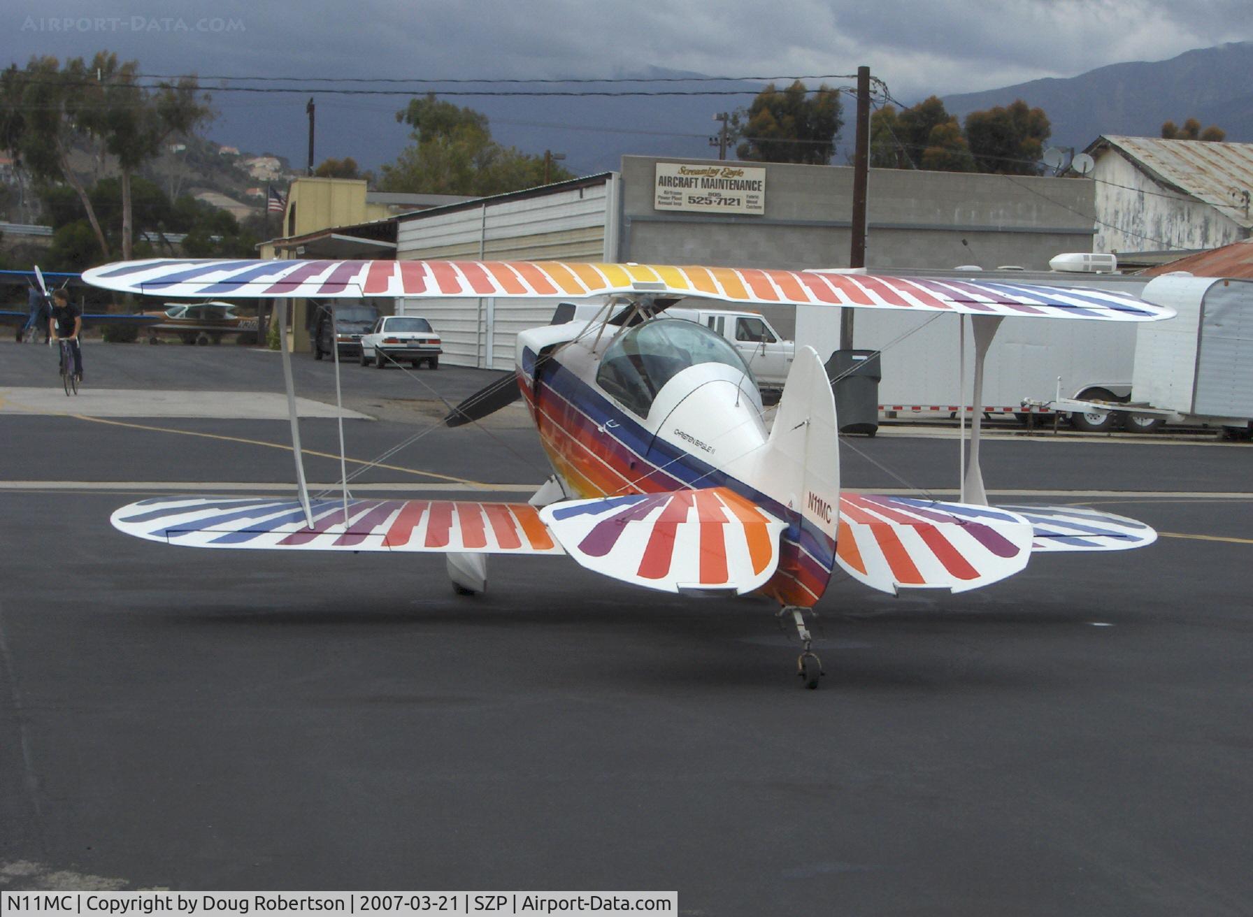 N11MC, 1993 Christen Eagle II C/N WOODWARD 0001, 1993 Woodward Christen Eagle II, Lycoming AEIO-360 fully aerobatic, refueling