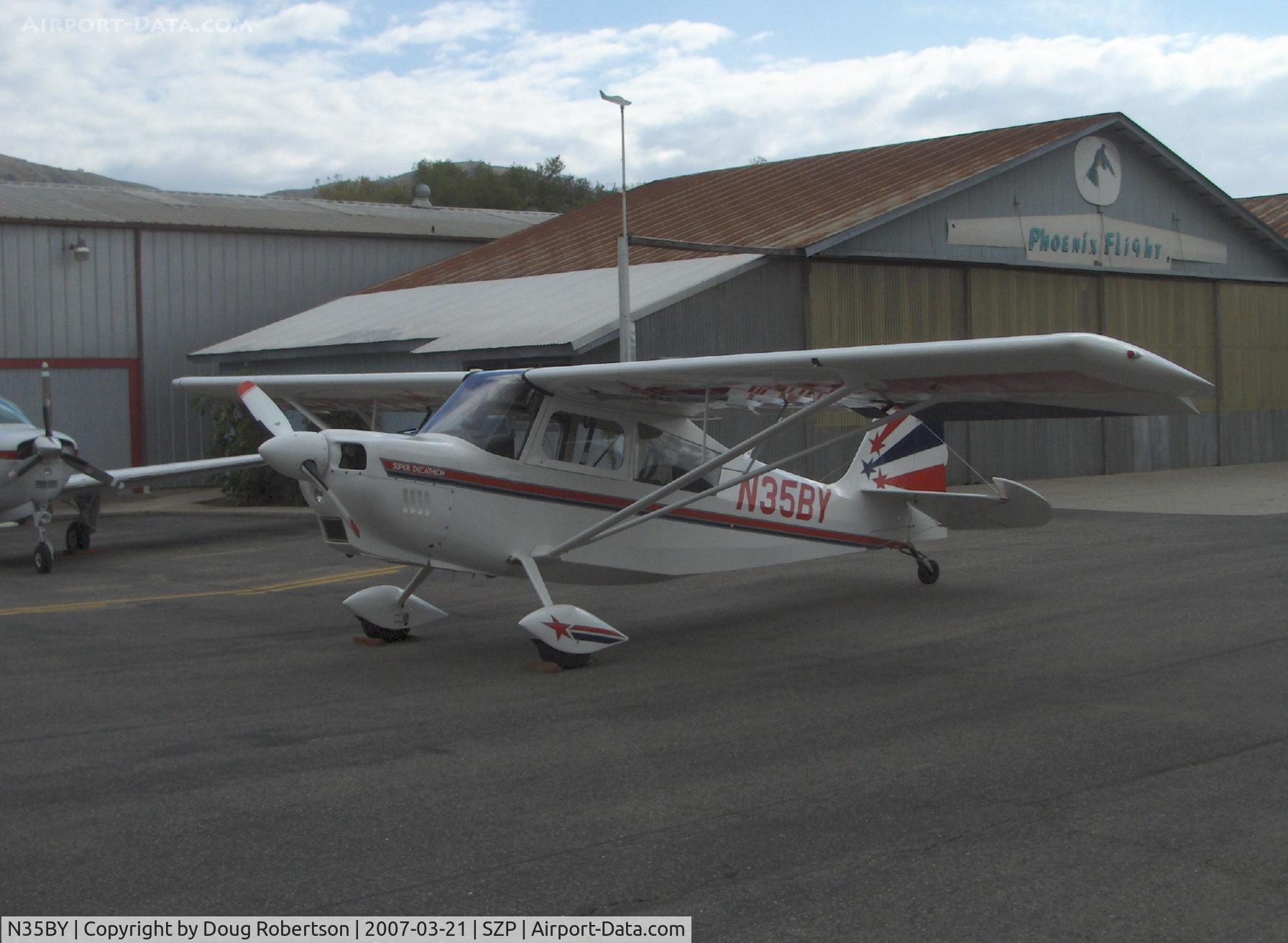 N35BY, 2005 American Champion 8KCAB Super Decathlon C/N 998-2005, 2005 American Champion 8KCAB SUPER DECATHLON, Lycoming AEIO-360-H1B 180 Hp, CS prop, near symmetrical airfoil wing