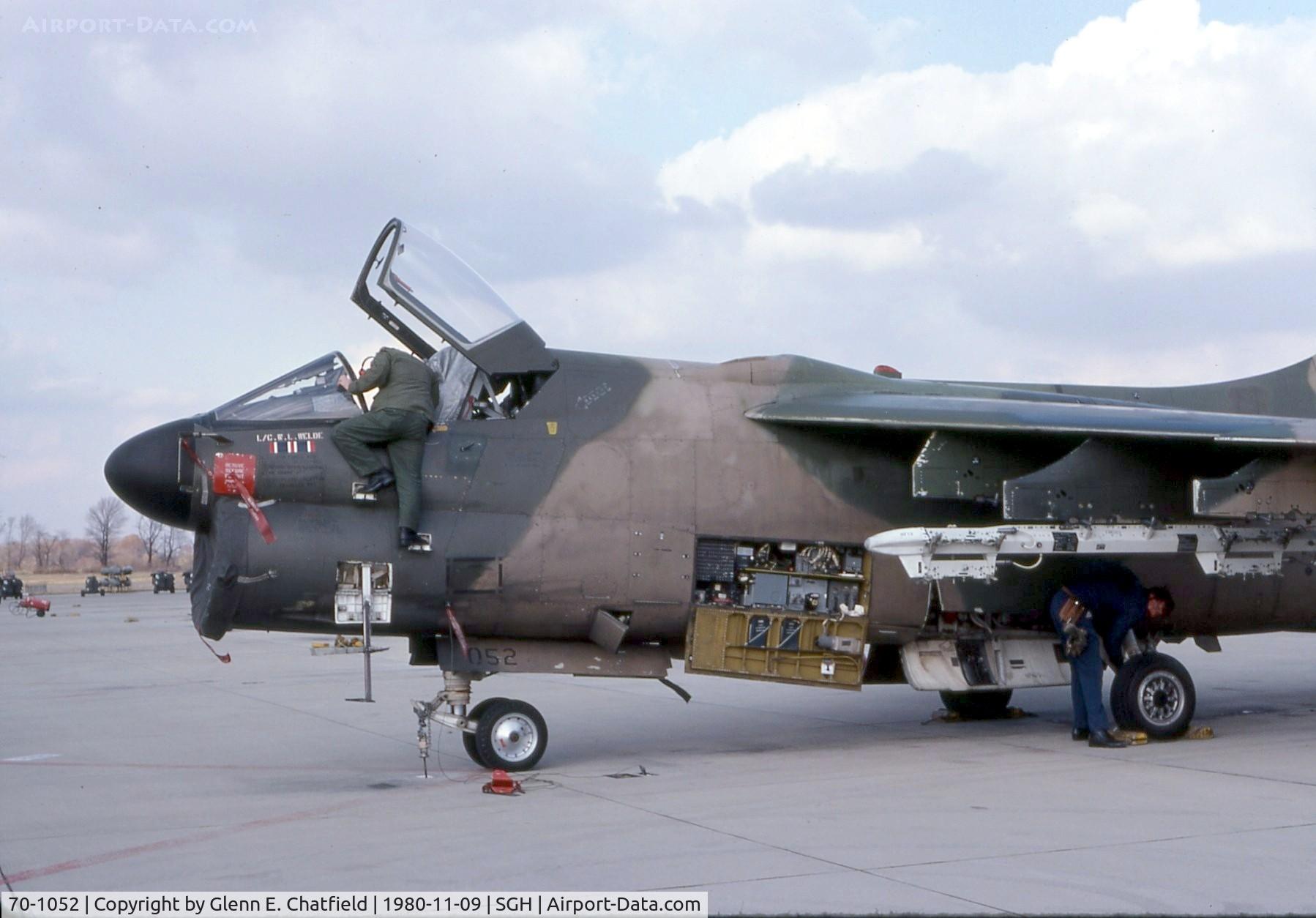 70-1052, 1970 LTV A-7D Corsair II C/N D-198, A-7D of the Springfield ANG, later replaced by F-16s