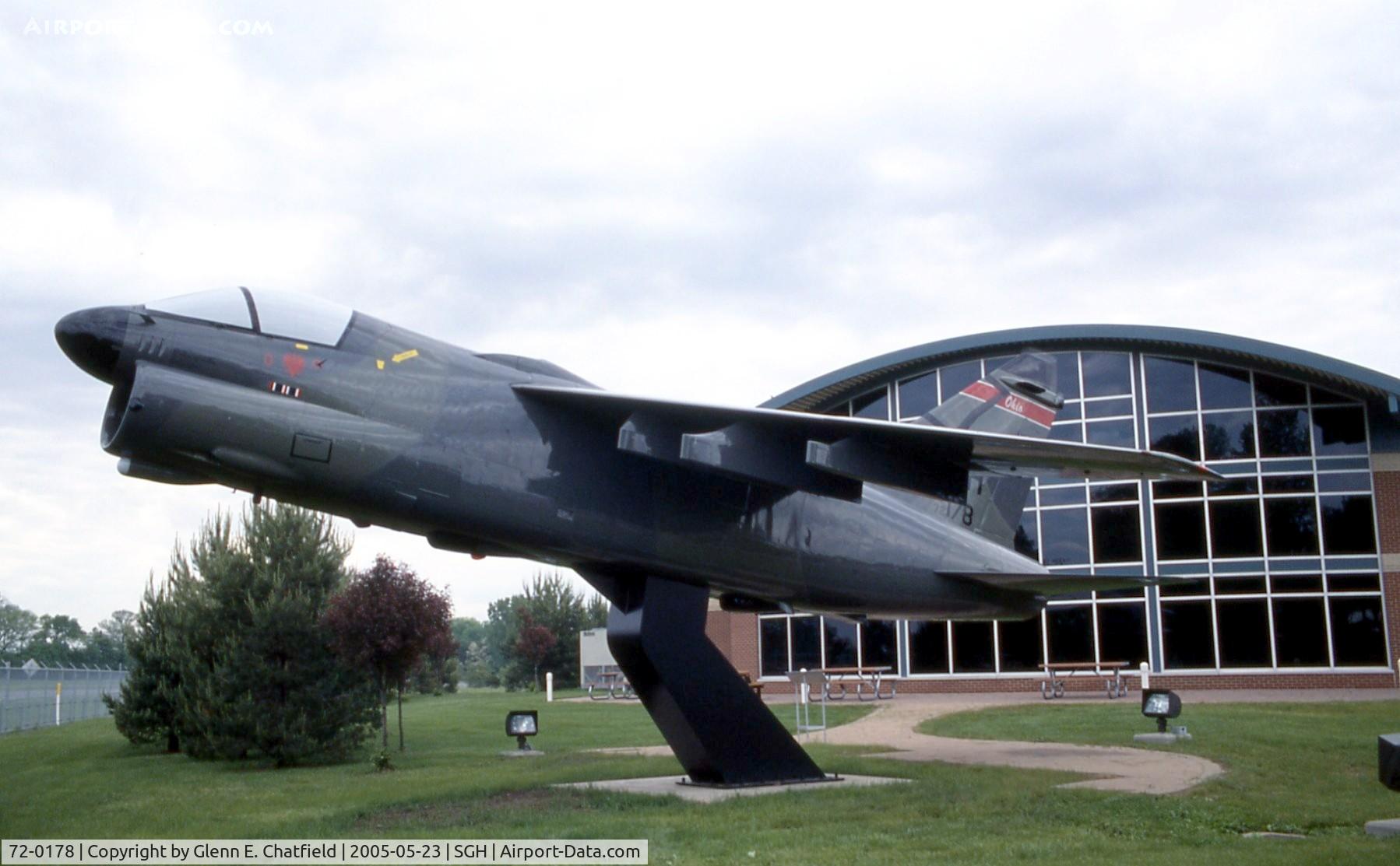 72-0178, 1972 LTV A-7D Corsair II C/N D-300, A-7D mounted at ANG armory