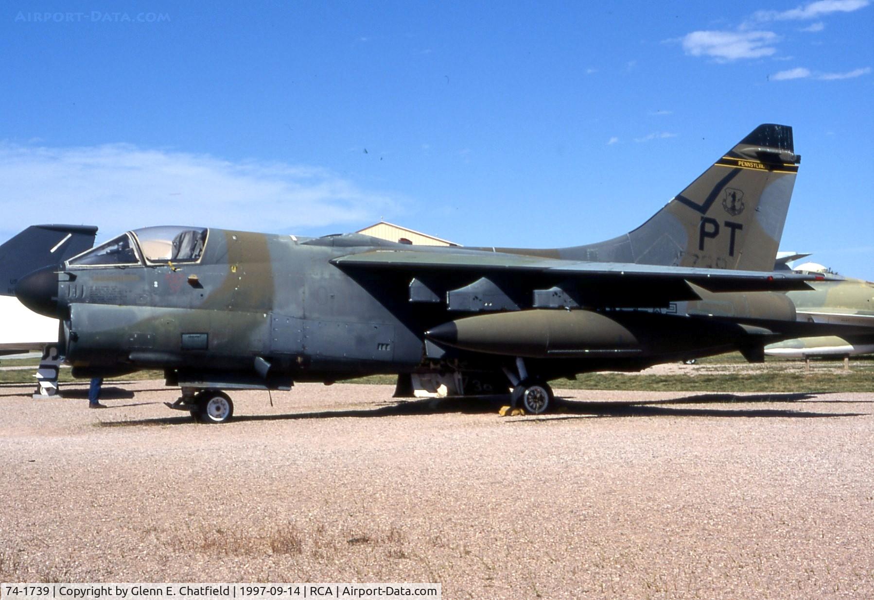 74-1739, 1974 LTV A-7D Corsair II C/N D-414, A-7D at South Dakota Air & Space Museum